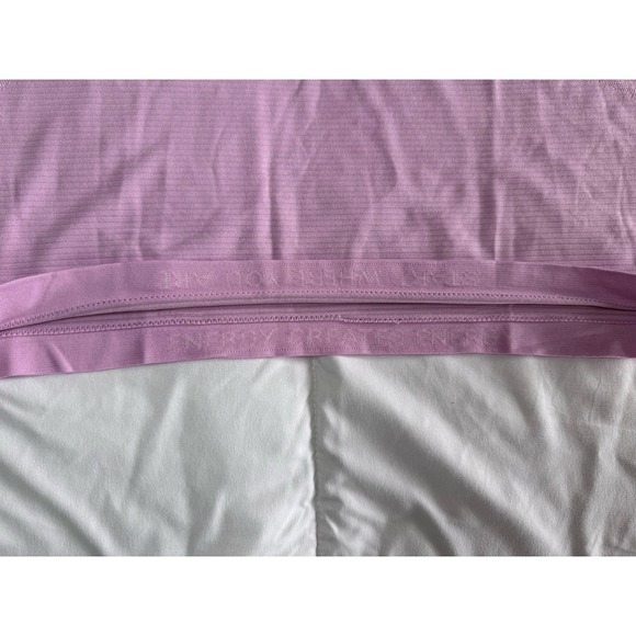 New Lululemon Women Size 12 Swiftly Tech Cropped Short Sleeve 2.0 Vita Pink - Picture 5 of 9